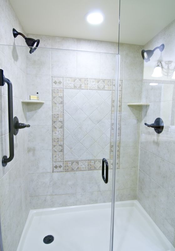 Elegant Shower with Glass Doors
